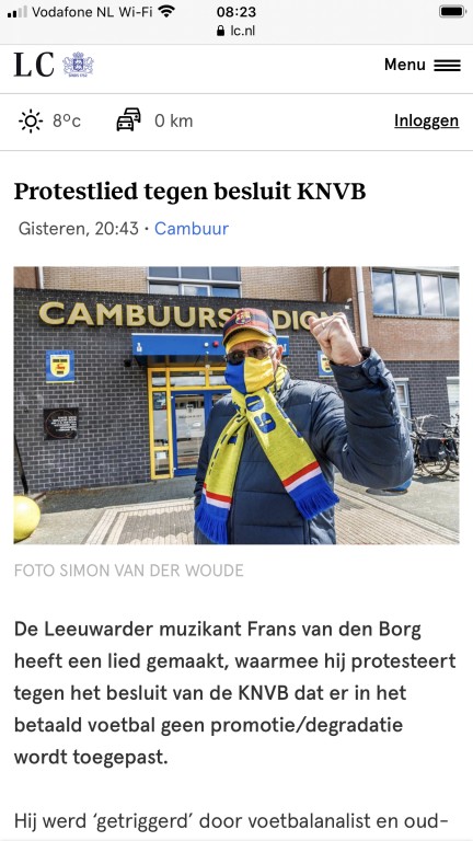 Protestlied tegen KNVB